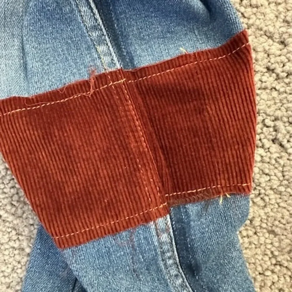 Levi's 511 Patchwork Jeans Professionally Crafted 33 x 32 - Classic 80s Skater